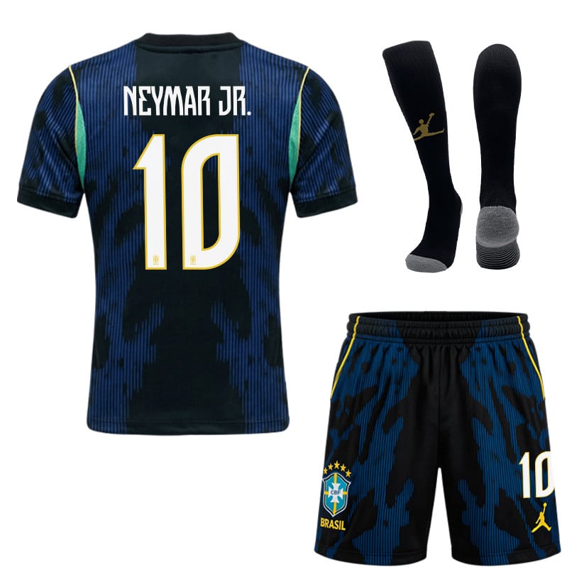 Neymar 10 Brazil 2026 Away Men Kit Set – Blue
