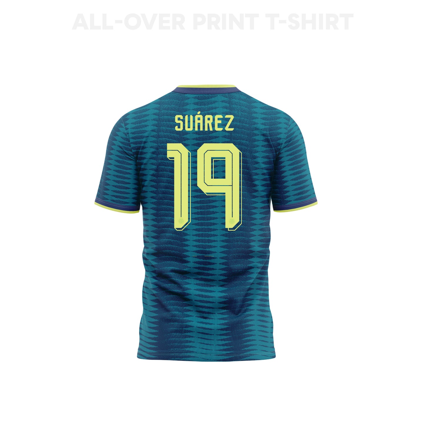 Luis Suárez 19 Youth Colombia 2026 Away 3D T-shirt Fully Printed – Turquoise