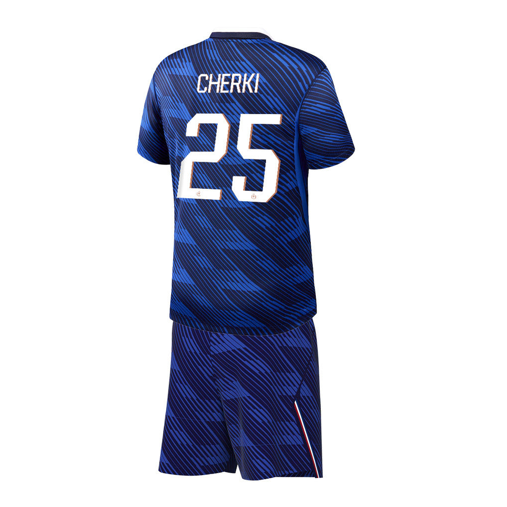 Rayan Cherki 25 France 2026 Home Men Jersey & Shorts Set – Blue