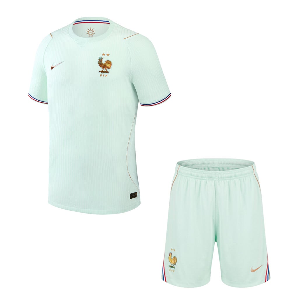 France 2026 YOUTH Away Jersey & Shorts Set - Green
