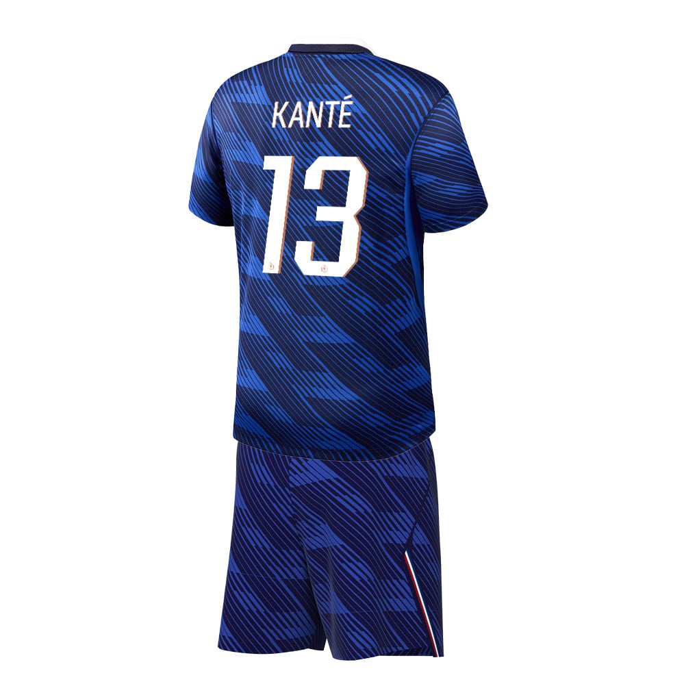 N'Golo Kanté 13 France 2026 YOUTH Home Jersey & Shorts Set - Blue