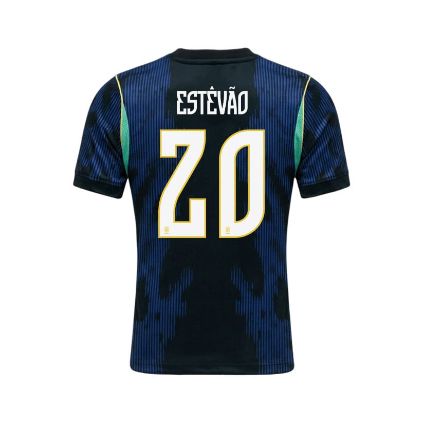 Estêvão 20 Brazil 2026 Away Men Jersey & Shorts Set – Blue