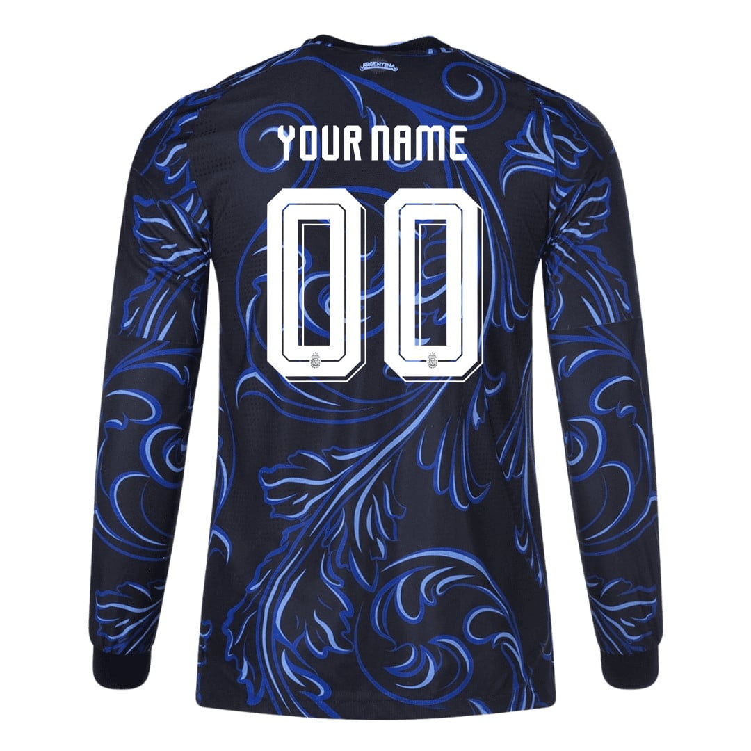 Argentina 2026 Away Long Sleeve Jersey - Personalized - Black