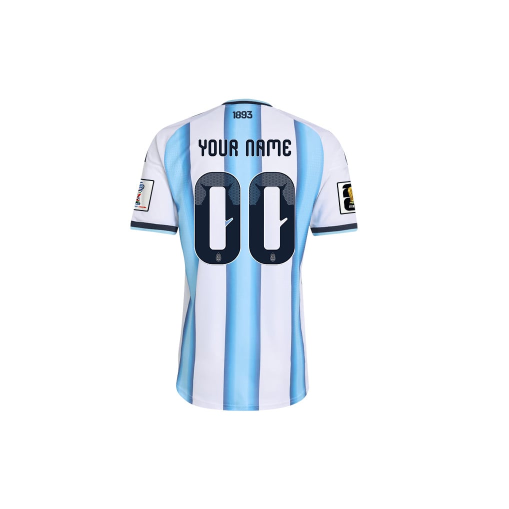 Argentina 2026 Home Men Jersey & Shorts Set – Personalized - White