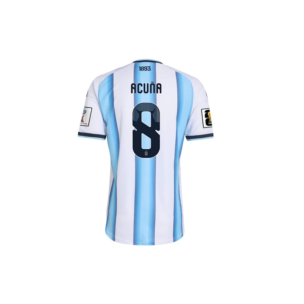 Marcos Acuña 8 Argentina 2026 Home Men Jersey & Shorts Set – White