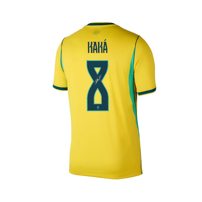 Kaká 8 Brazil 2026 YOUTH Home Jersey & Shorts Set - Yellow