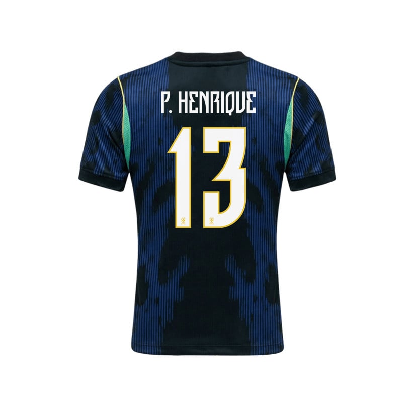 Paulo Henrique 13 Brazil 2026 YOUTH Away Jersey & Shorts Set - Blue