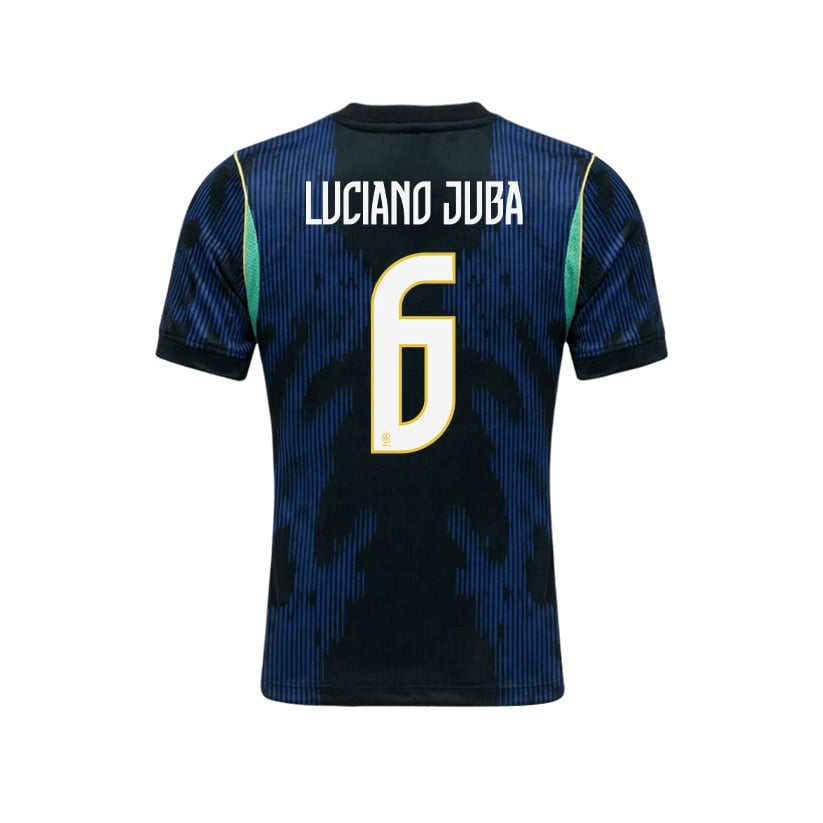 Luciano Juba 6 Brazil 2026 YOUTH Away Jersey & Shorts Set - Blue