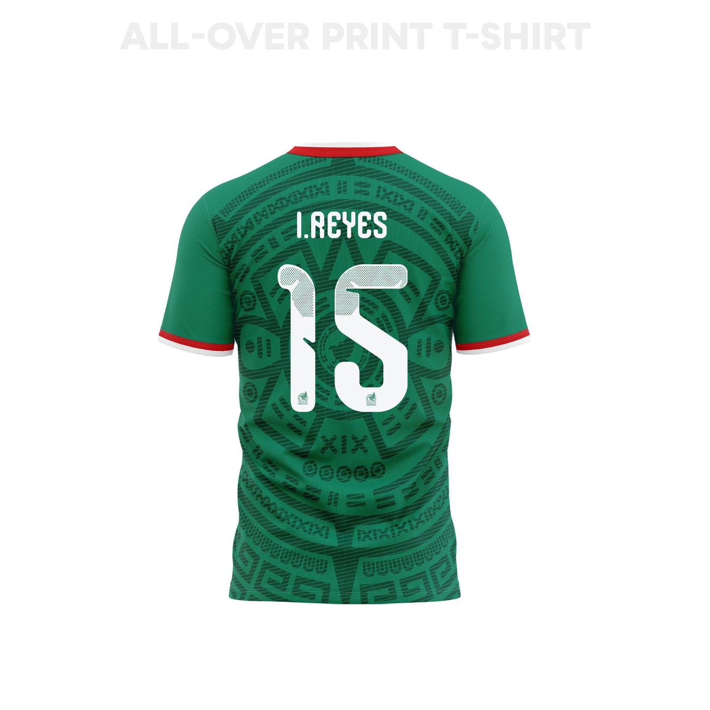 Israel Reyes 15 Youth Mexico 2026 Home 3D T-shirt Fully Printed – Green