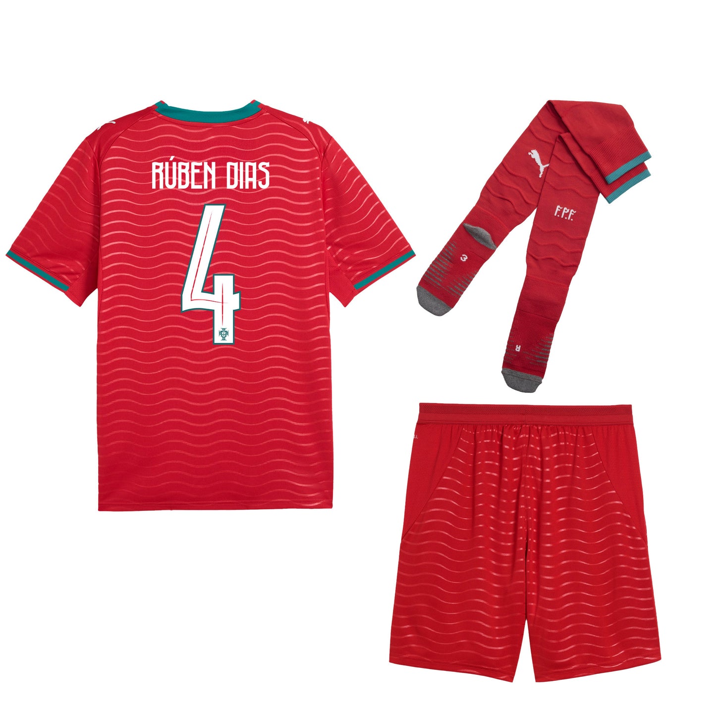 Rúben Dias 4 Portugal 2026 Home Men Kit Set – Red