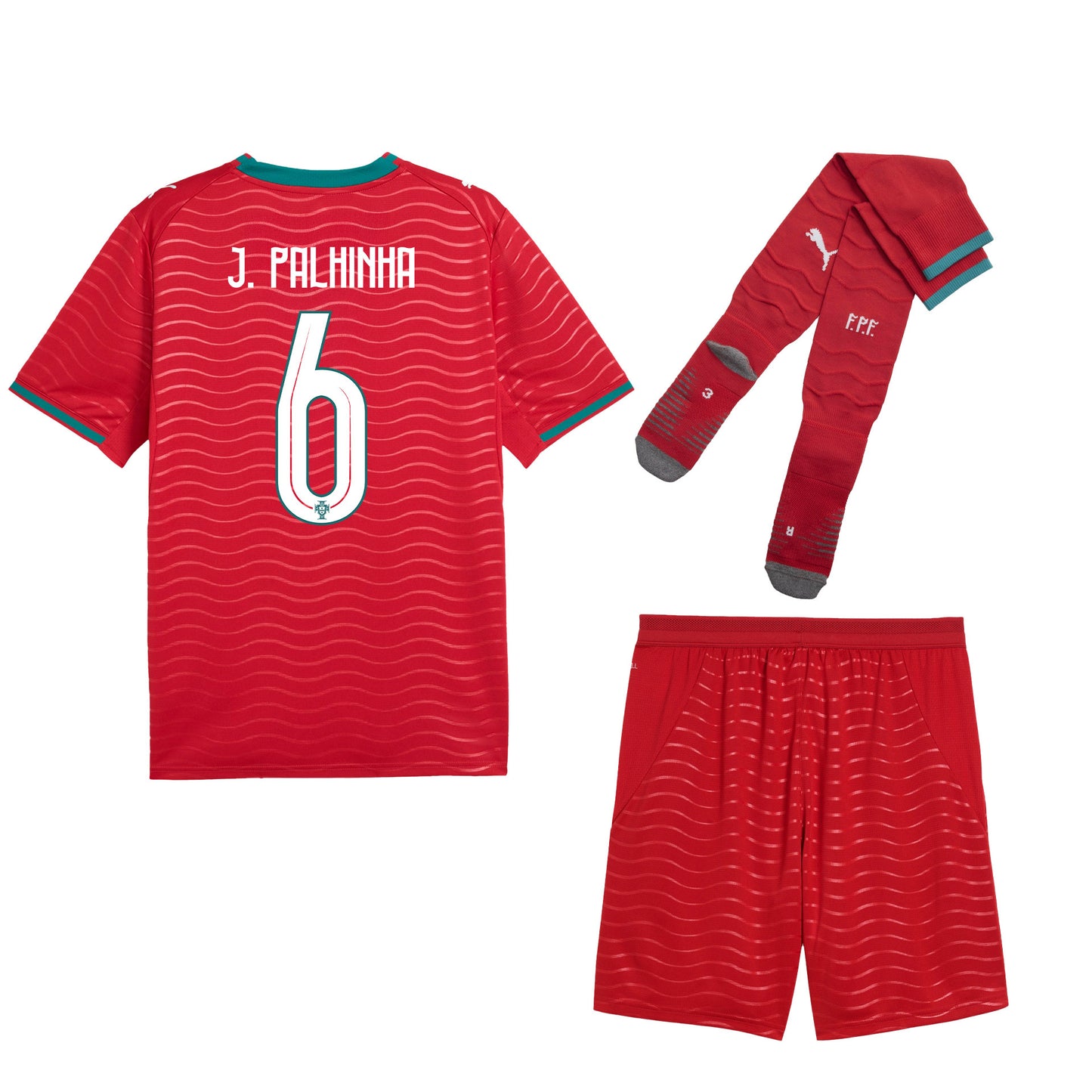 João Palhinha 6 Portugal 2026 Home Men Kit Set – Red