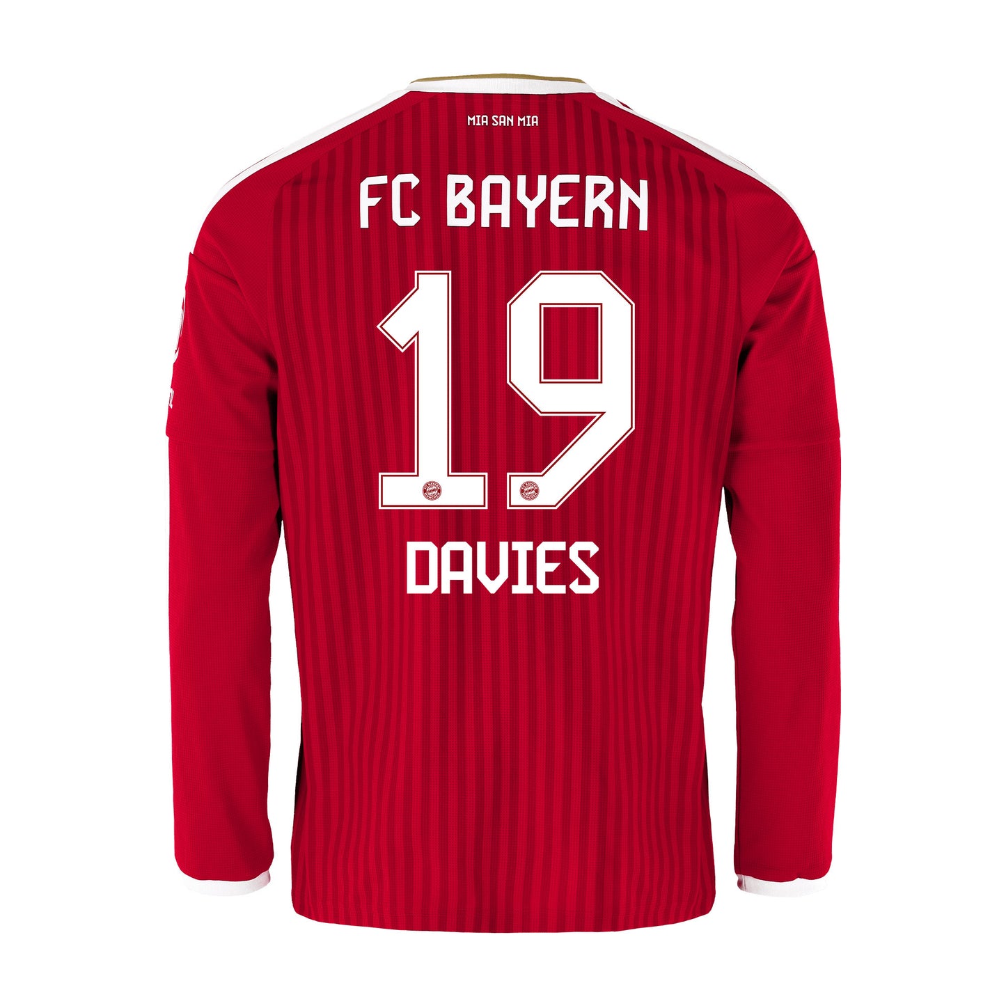 Alphonso Davies 19 Bayern Munich 2026/27 Home Men Long Sleeve Jersey - Red