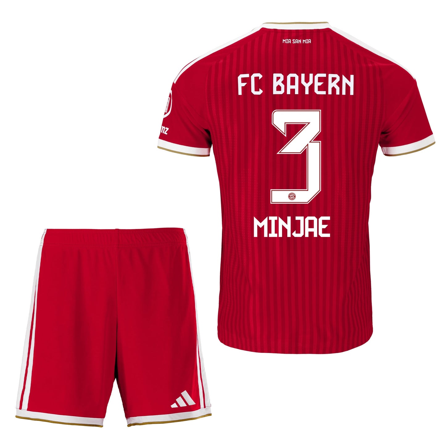 Minjae Kim 3 Bayern Munich 2026/27 Home Men Jersey & Shorts Set – Red