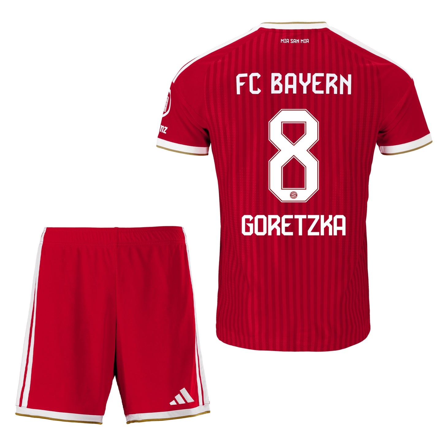 Leon Goretzka 8 Bayern Munich 2026/27 Youth Home Jersey & Shorts Set - Red