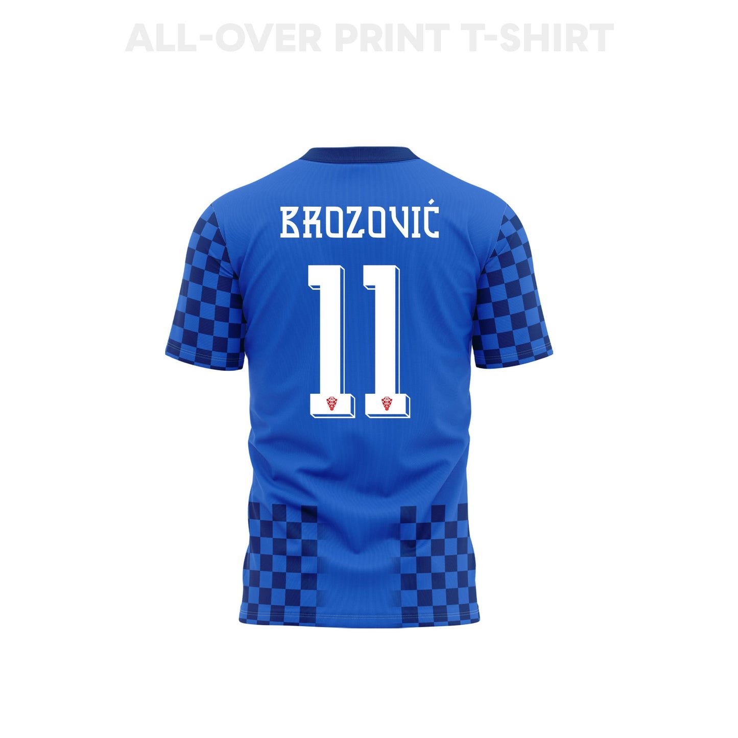 Marcelo Brozović 11 Croatia 2026 Away 3D T-Shirt Fully Printed – Unisex, Blue