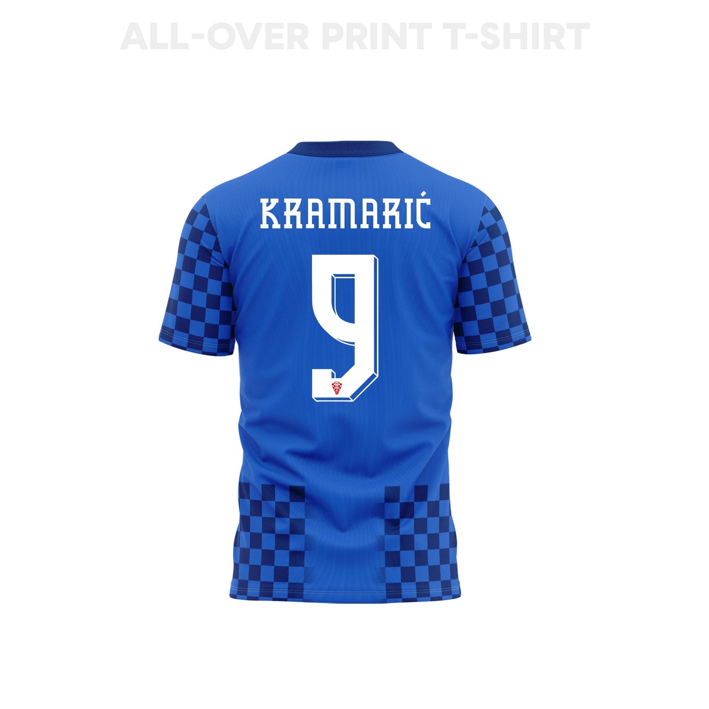 Andrej Kramarić 9 Croatia 2026 Away 3D T-Shirt Fully Printed – Unisex, Blue