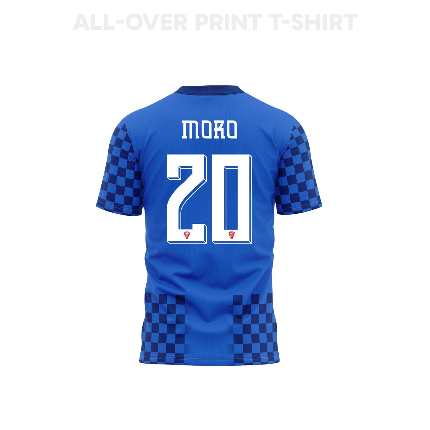 Nikola Moro 20 Croatia 2026 Away 3D T-Shirt Fully Printed – Unisex, Blue