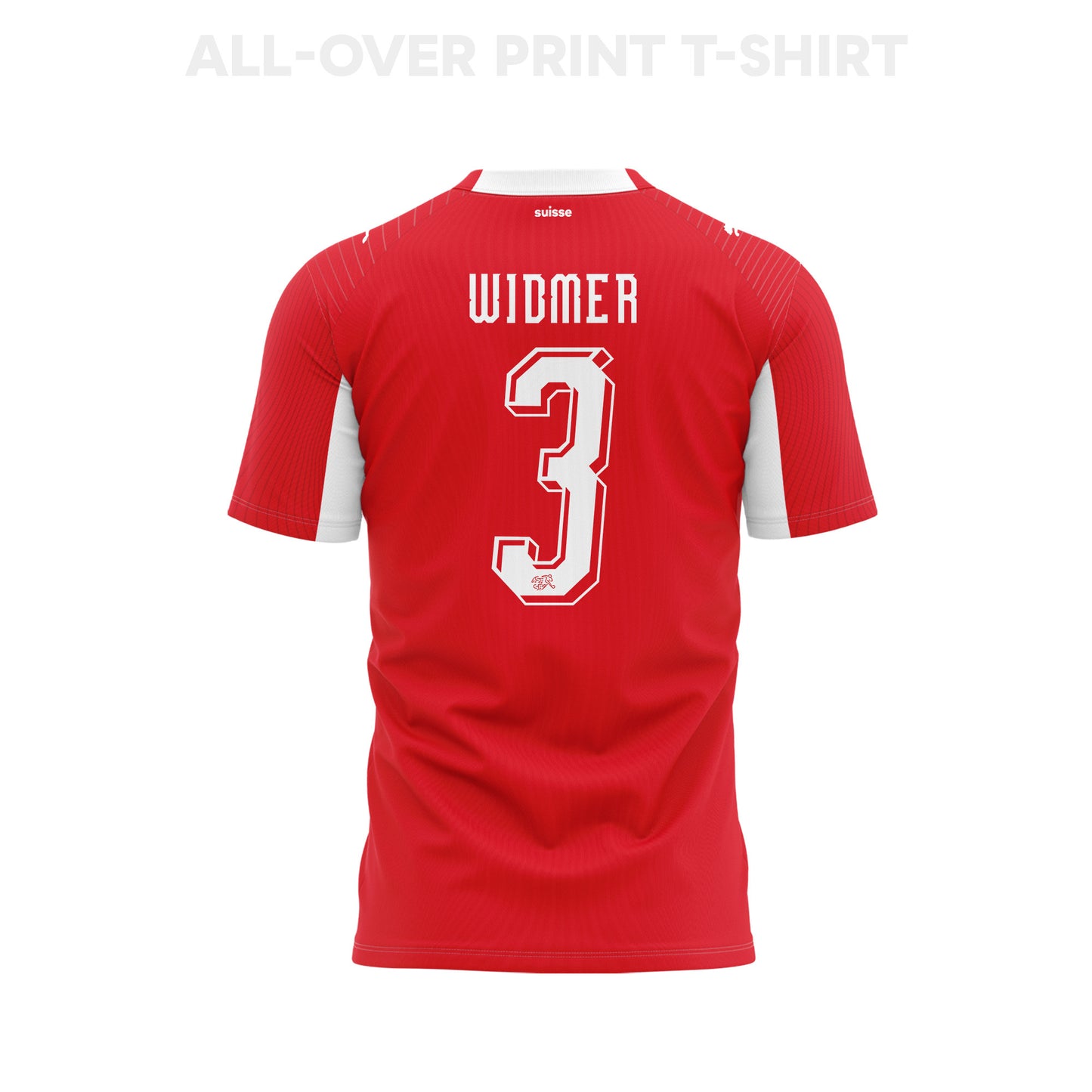 Silvan Widmer 3 Switzerland 2026 Home 3D T-Shirt Fully Printed – Unisex, Red