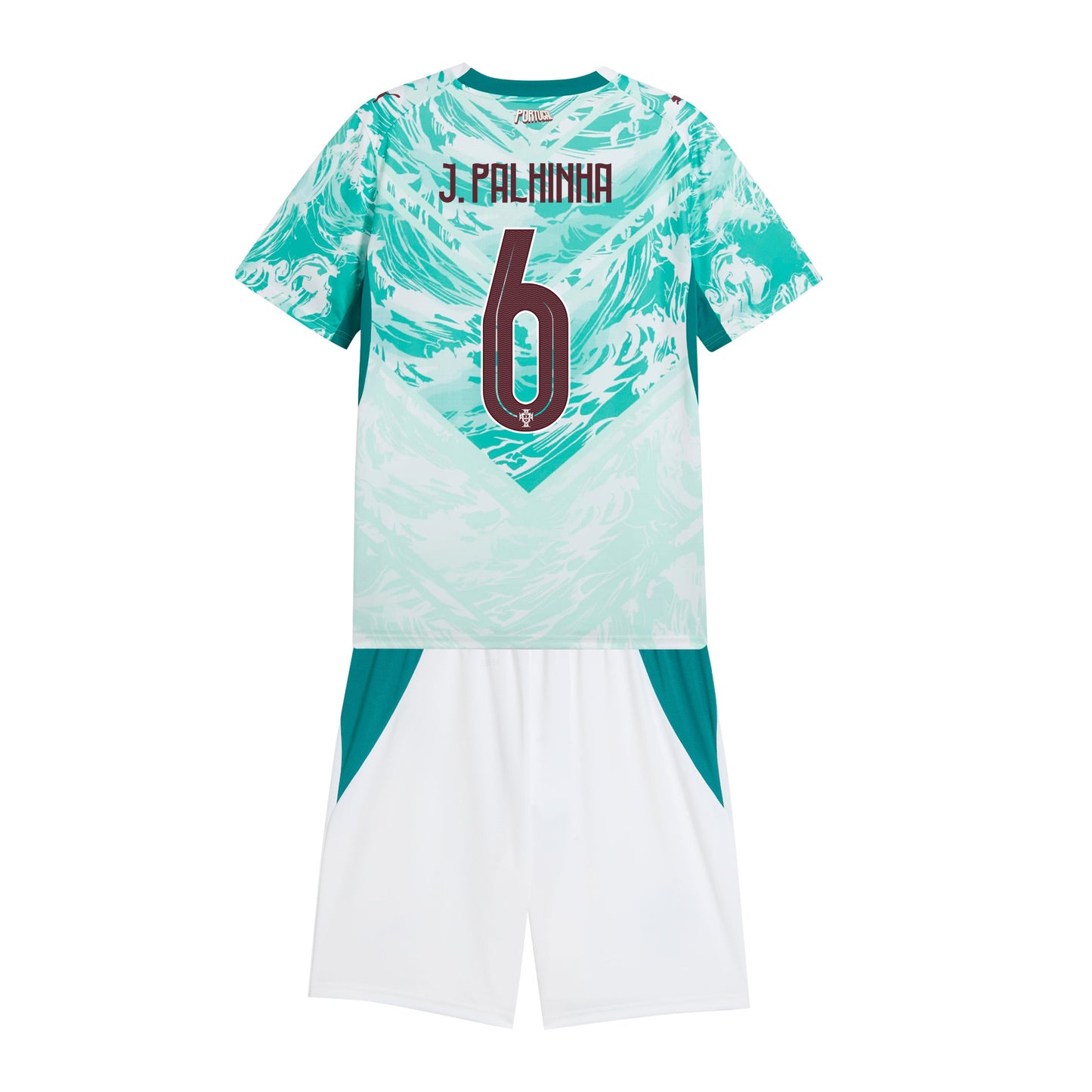 João Palhinha 6 Portugal 2026 Youth Away Jersey & Shorts Set - White
