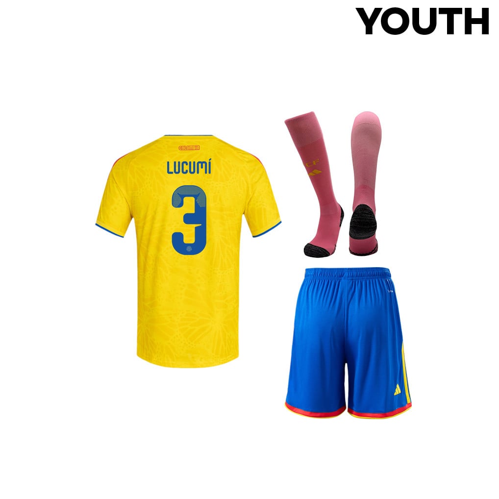 Jhon Lucumí 3 Colombia 2026 YOUTH Home Kit Set – Yellow