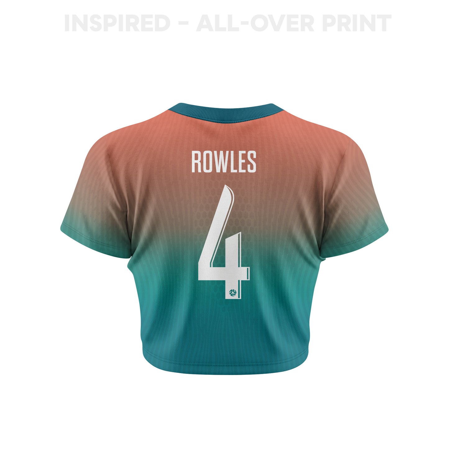 Kye Rowles 4 Australia 2026 Women's Away All-Over Print Cropped Jersey - Green