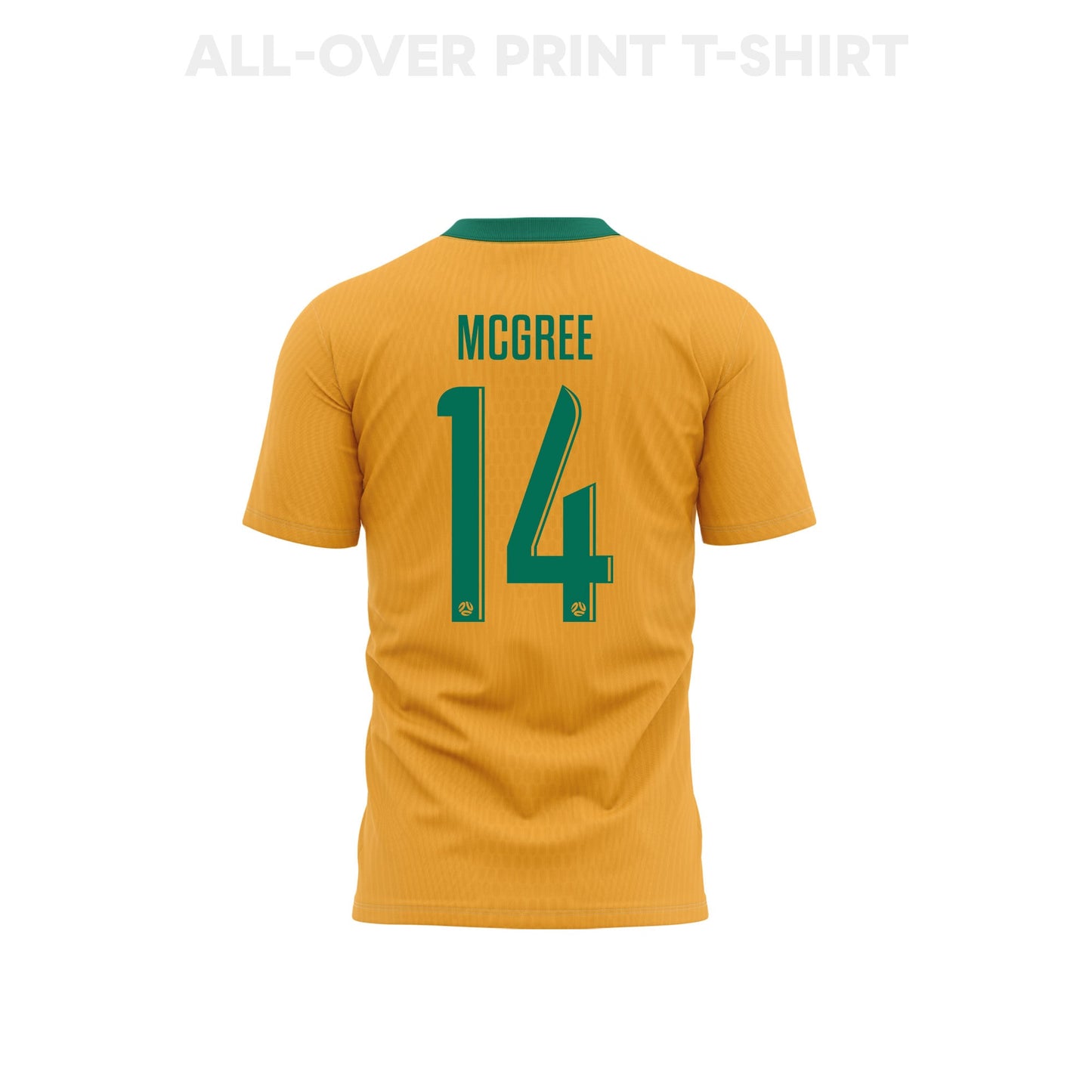 Riley McGree 14 Youth Australia 2026 Home 3D T-shirt Fully Printed – Yellow