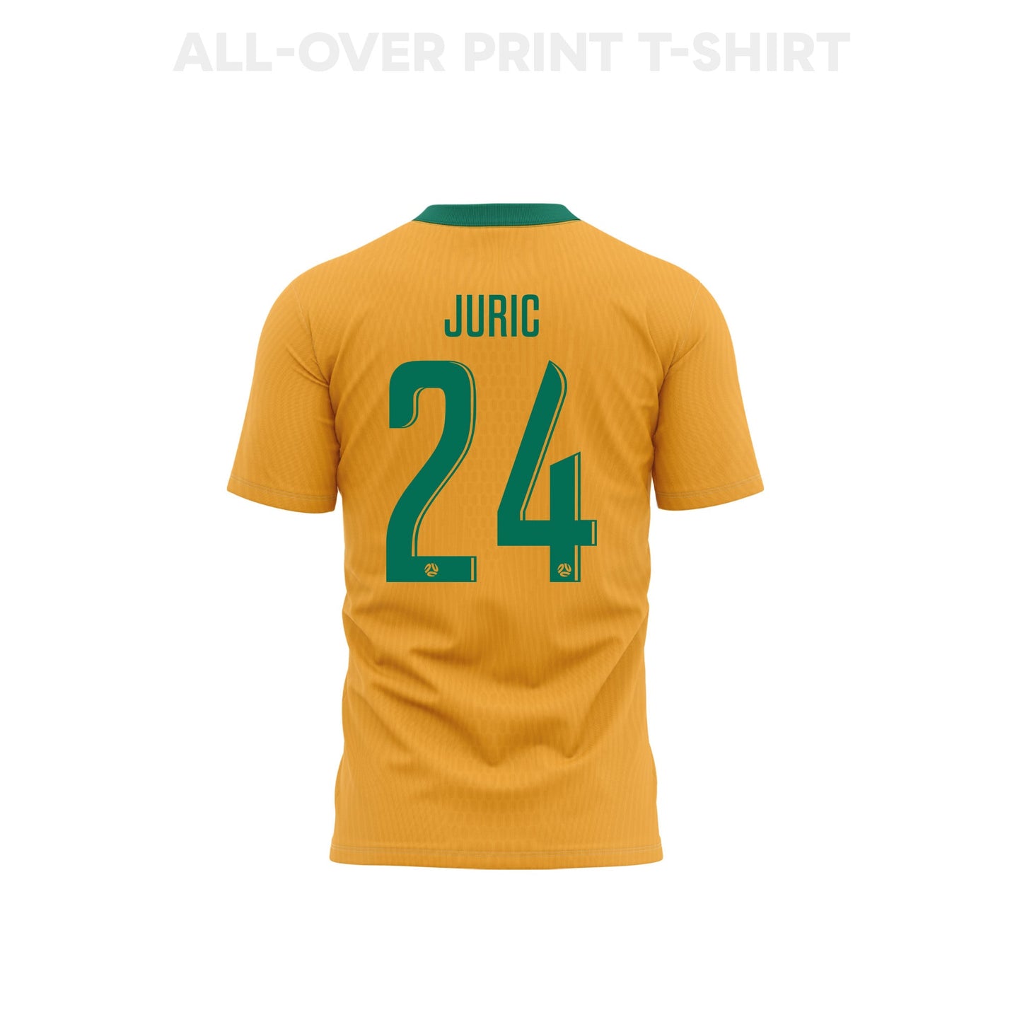 Deni Juric 24 Youth Australia 2026 Home 3D T-shirt Fully Printed – Yellow
