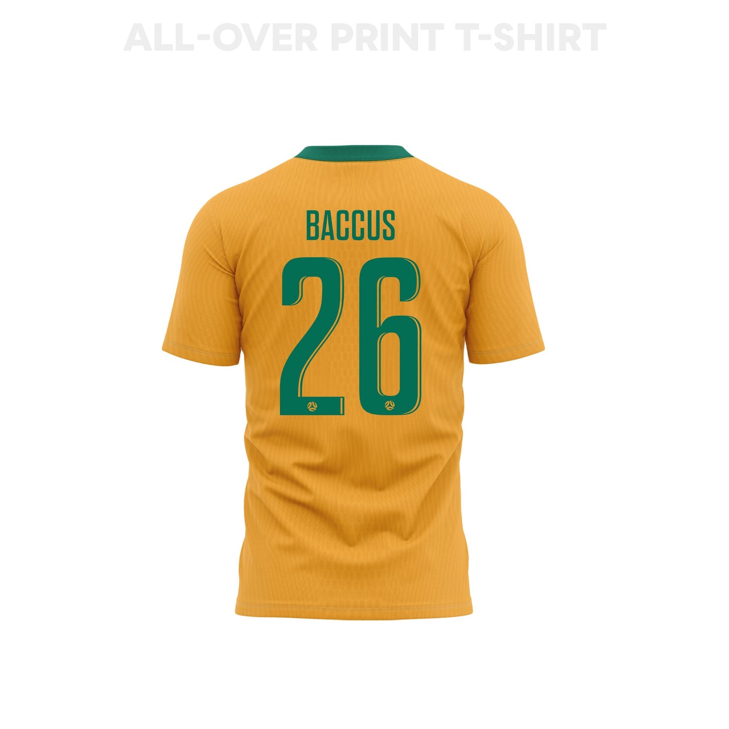 Keanu Baccus 26 Australia 2026 Home 3D T-Shirt Fully Printed – Unisex, Yellow