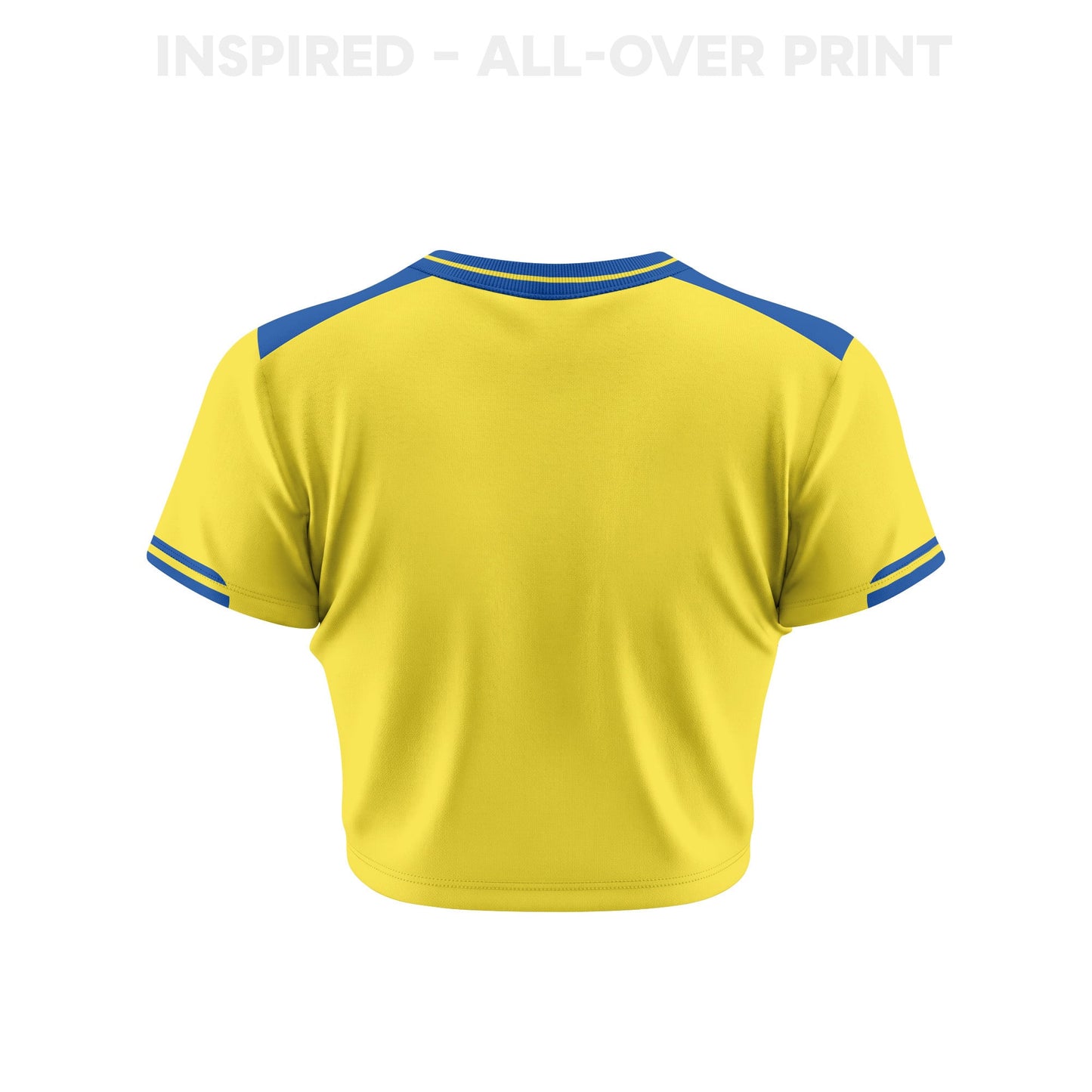 Sweden 2026 Women's Home All-Over Print Cropped Jersey - Yellow