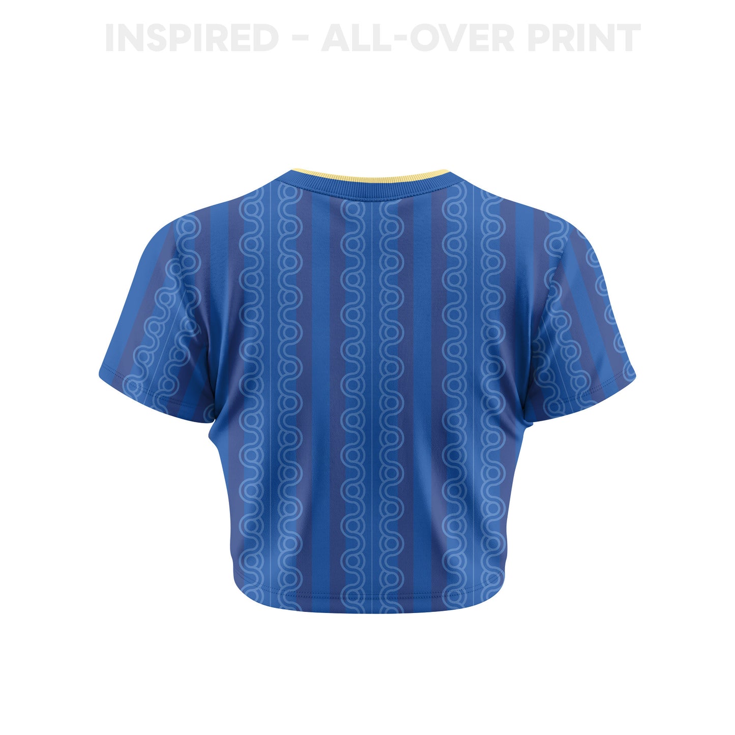 Sweden 2026 Women's Away All-Over Print Cropped Jersey - Blue