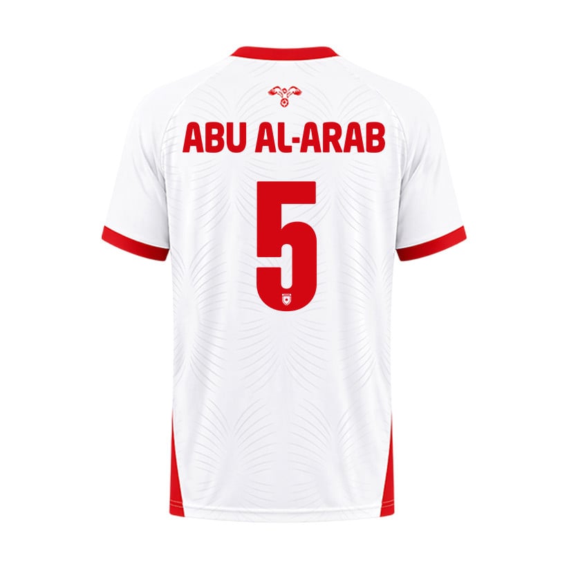 Yazan Abu Al-Arab 5 Jordan 2026 Home Jersey - White, Men
