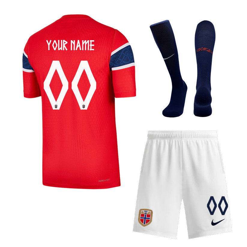 Norway 2026 Home Men Kit Set – Personalized - Red