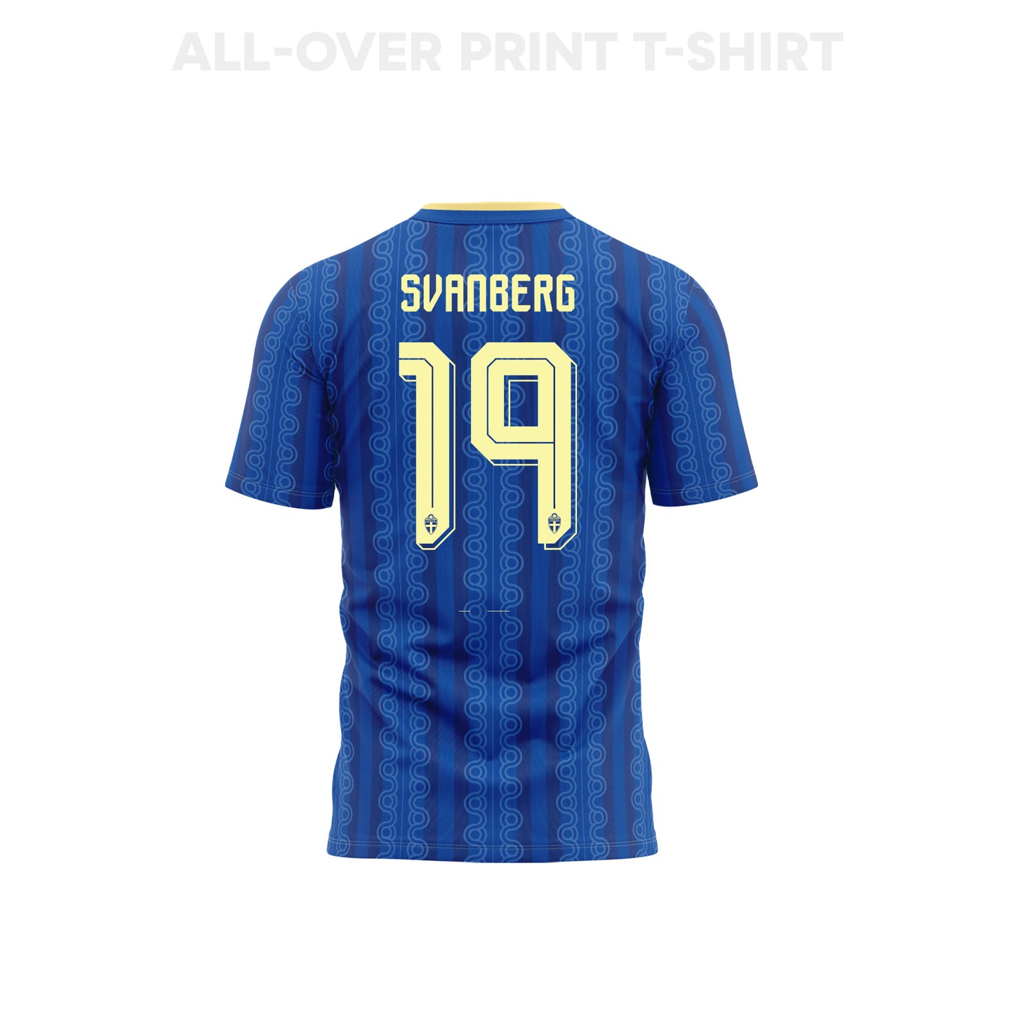 Mattias Svanberg 19 Youth Sweden 2026 Away 3D T-shirt Fully Printed – Blue
