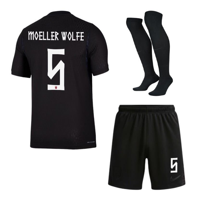 David Moeller Wolfe 5 Norway 2026 Away Men Kit Set – Black