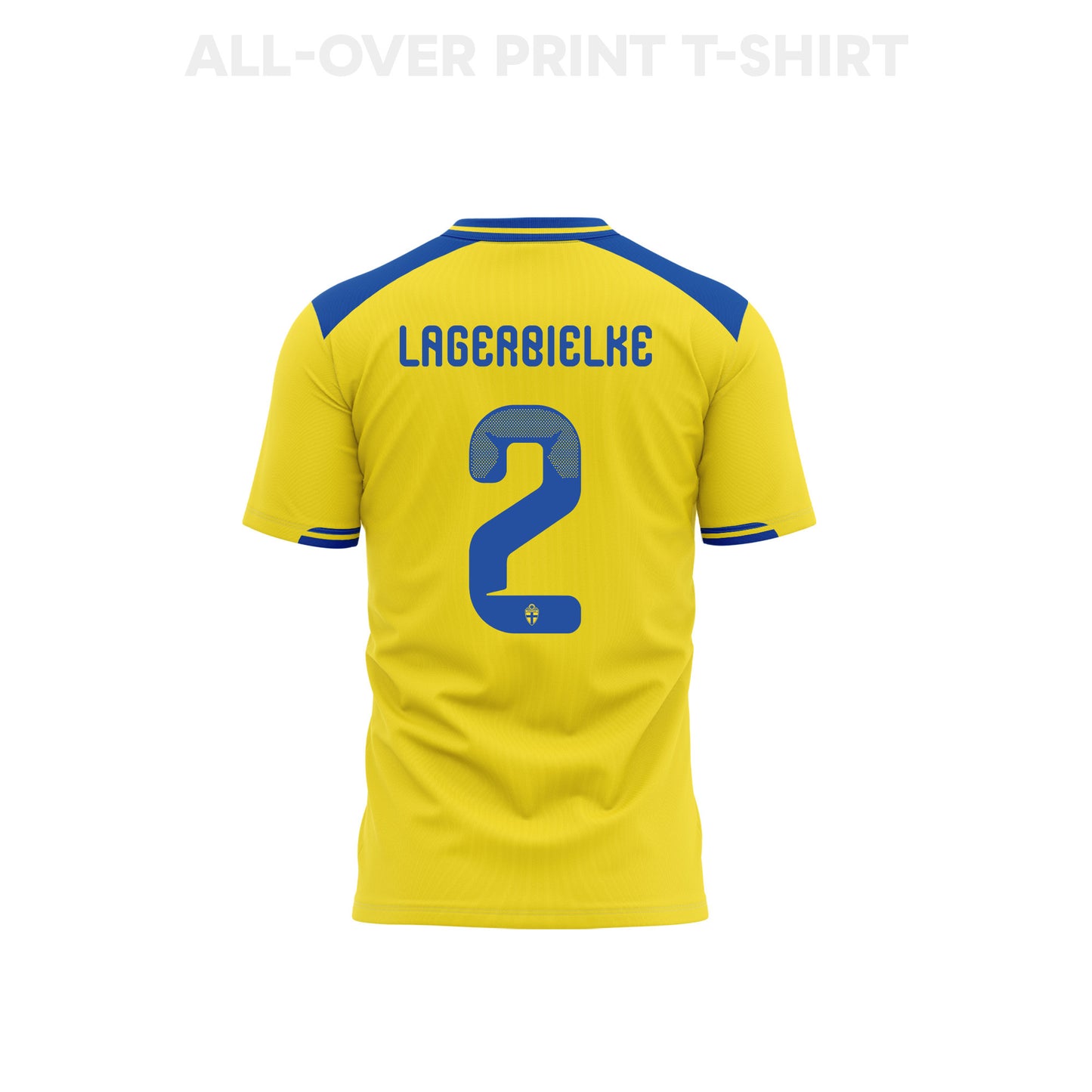 Gustaf Lagerbielke 2 Youth Sweden 2026 Home 3D T-shirt Fully Printed – Yellow