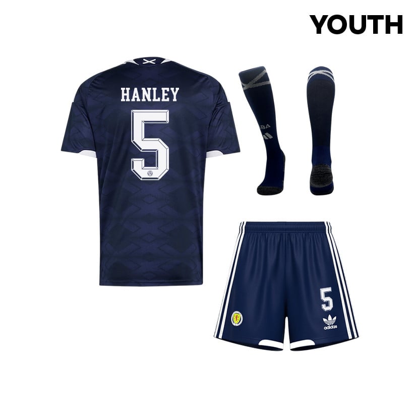 Grant Hanley 5 Scotland 2026 YOUTH Home Kit Set – Navy