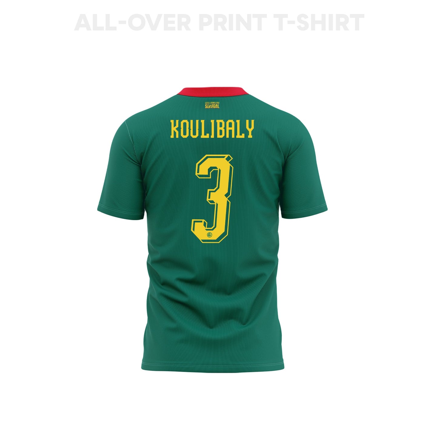 Kalidou Koulibaly 3 Youth Senegal 2026 Away 3D T-shirt Fully Printed – Green