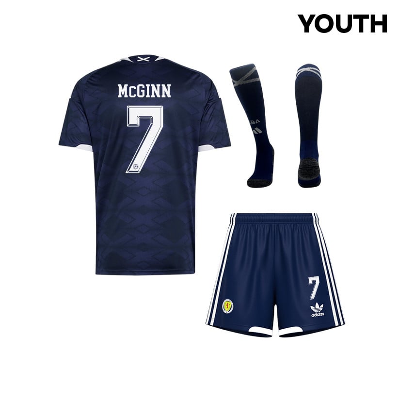 John McGinn 7 Scotland 2026 YOUTH Home Kit Set – Navy