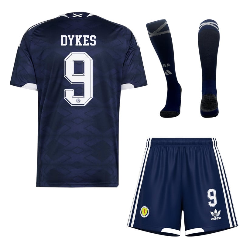 Lyndon Dykes 9 Scotland 2026 Home Men Kit Set – Navy