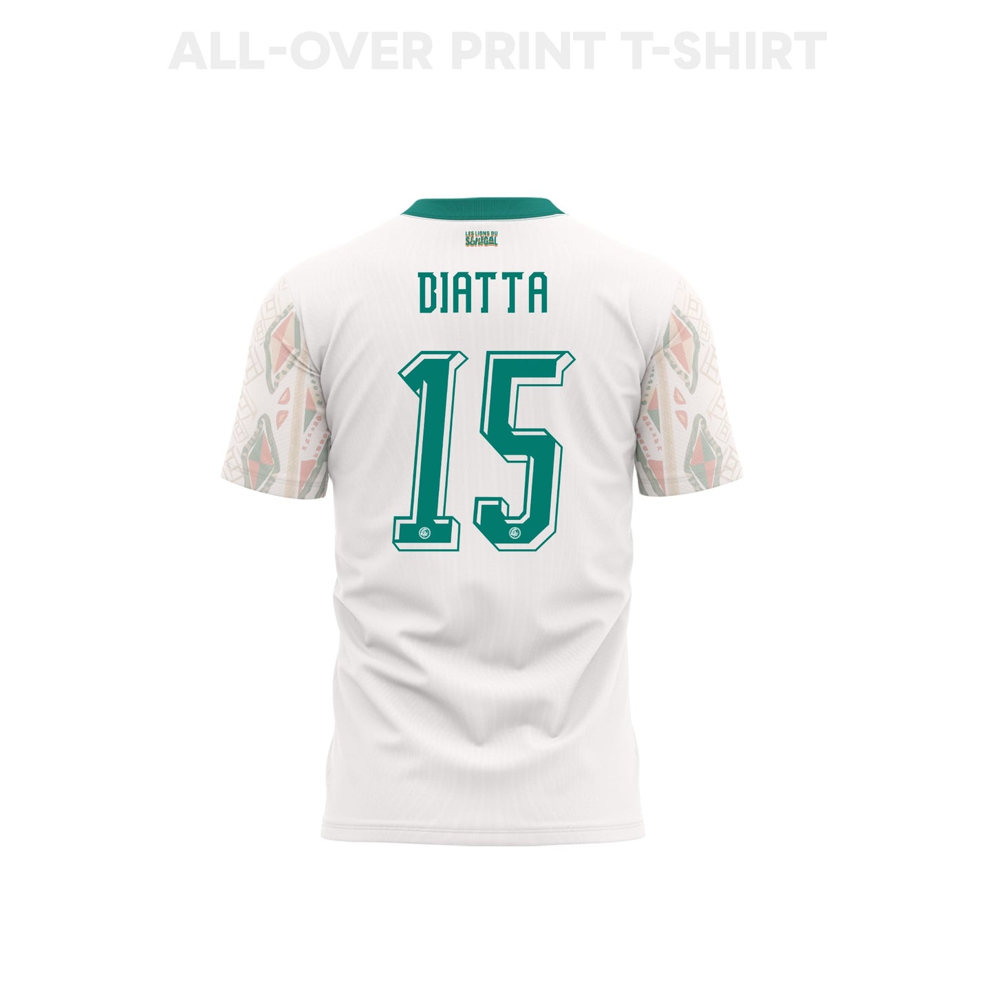 Krépin Diatta 15 Youth Senegal 2026 Home 3D T-shirt Fully Printed – White