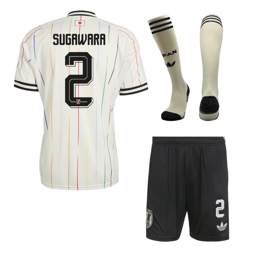 Yukinari Sugawara 2 Japan 2026 Away Men Kit Set – Off White/Black