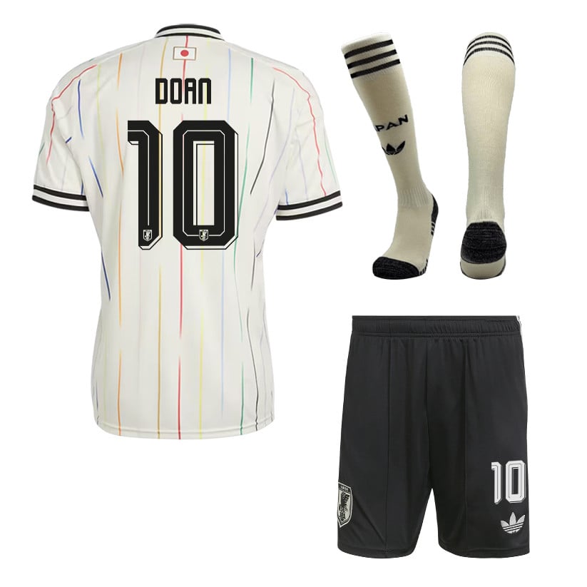 Ritsu Doan 10 Japan 2026 Away Men Kit Set – Off White/Black