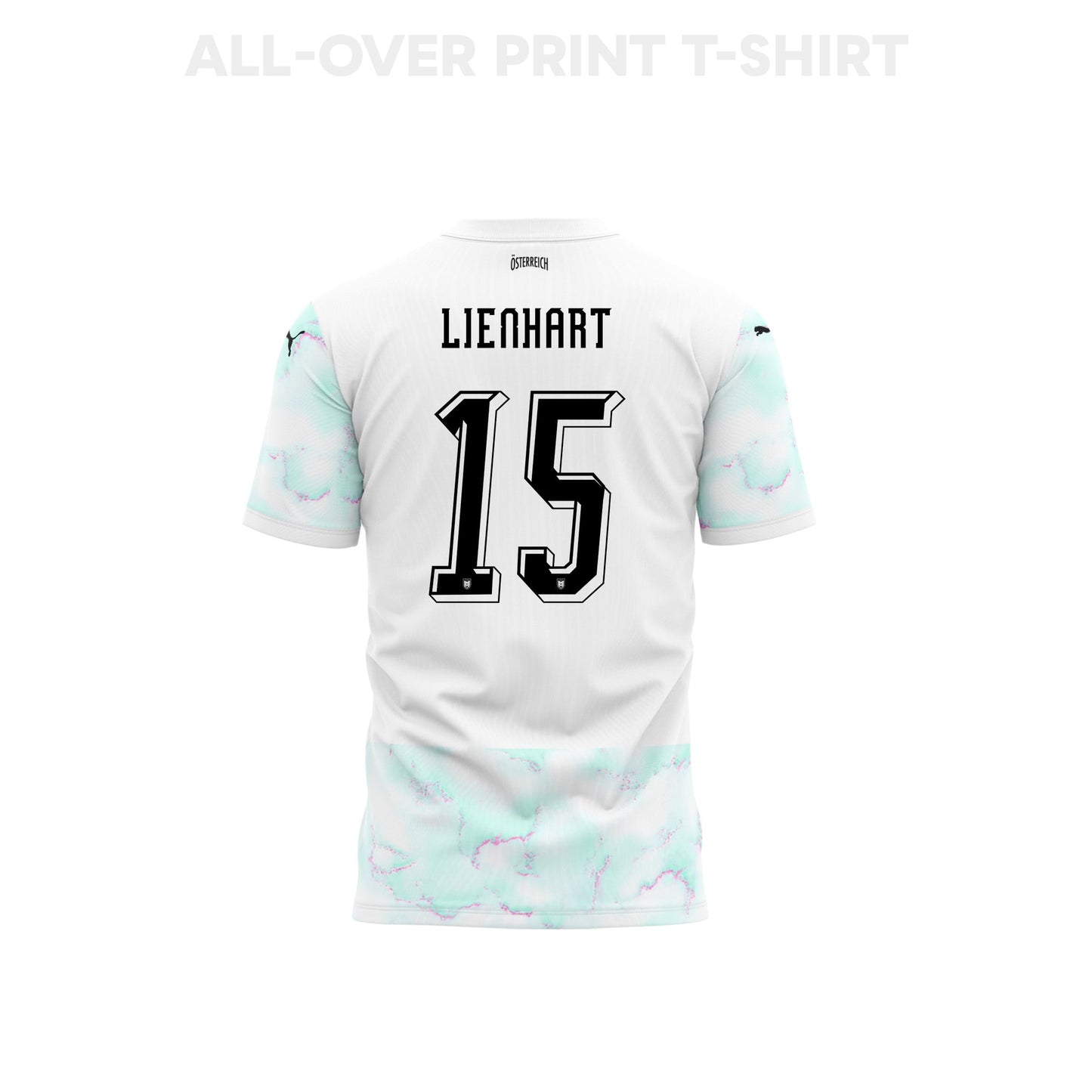 Philipp Lienhart 15 Austria 2026 Away 3D T-Shirt Fully Printed – Unisex, White
