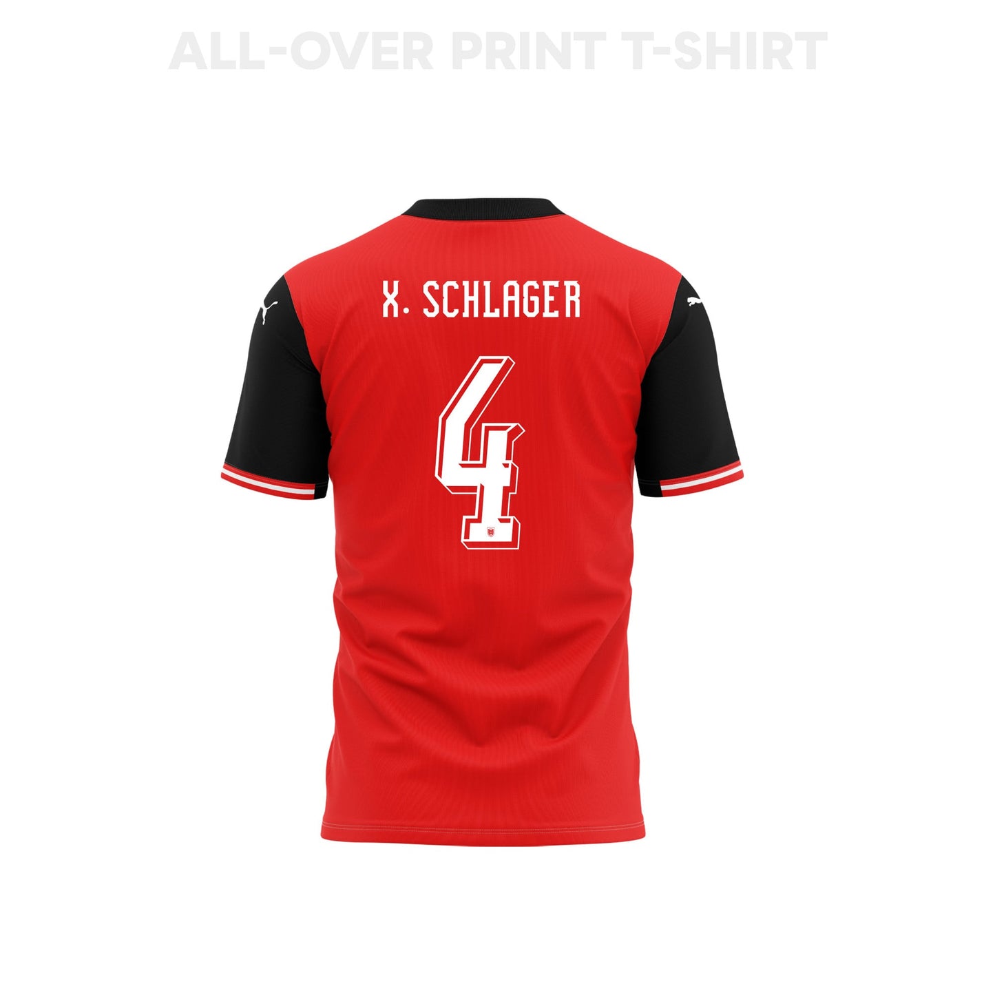 Xaver Schlager 4 Austria 2026 Home 3D T-Shirt Fully Printed – Unisex, Red