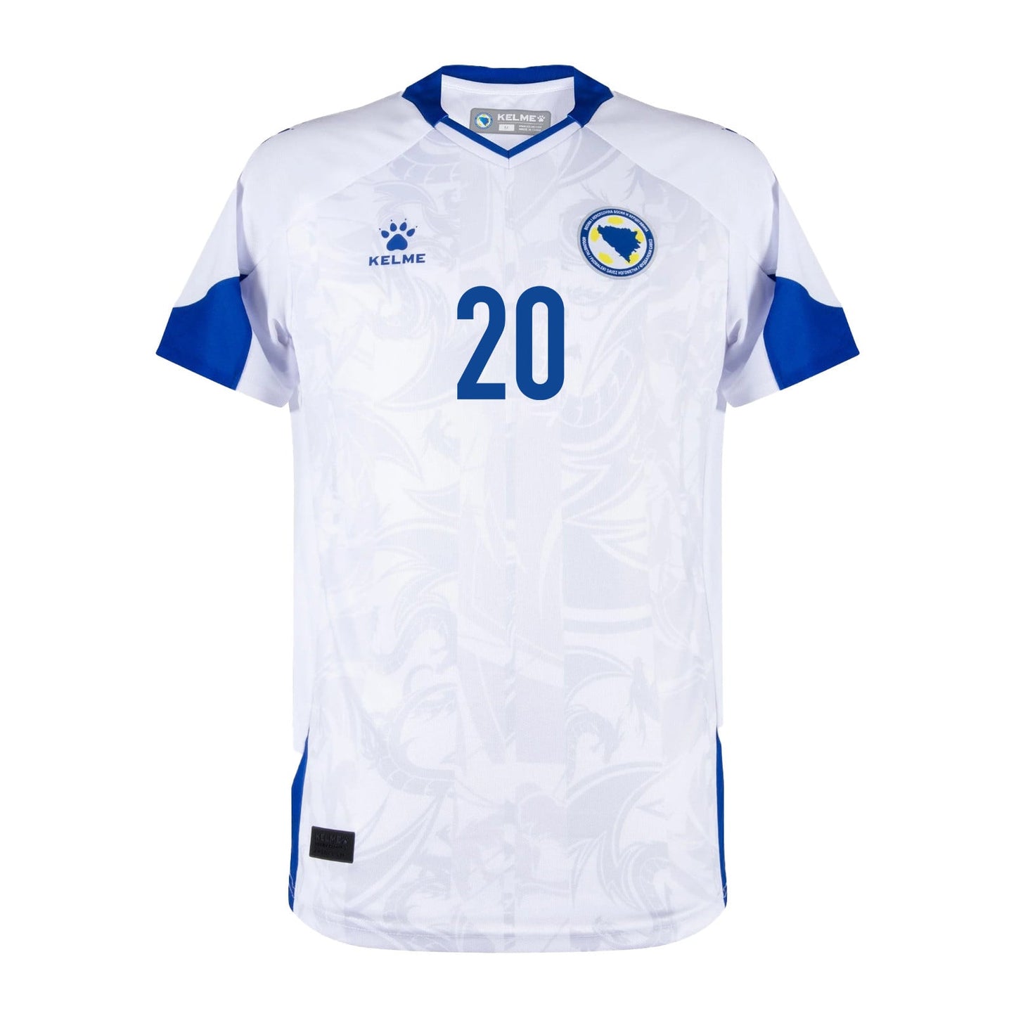 Esmir Bajraktarević 20 Bosnia and Herzegovina 2026 Away Jersey - White, Men