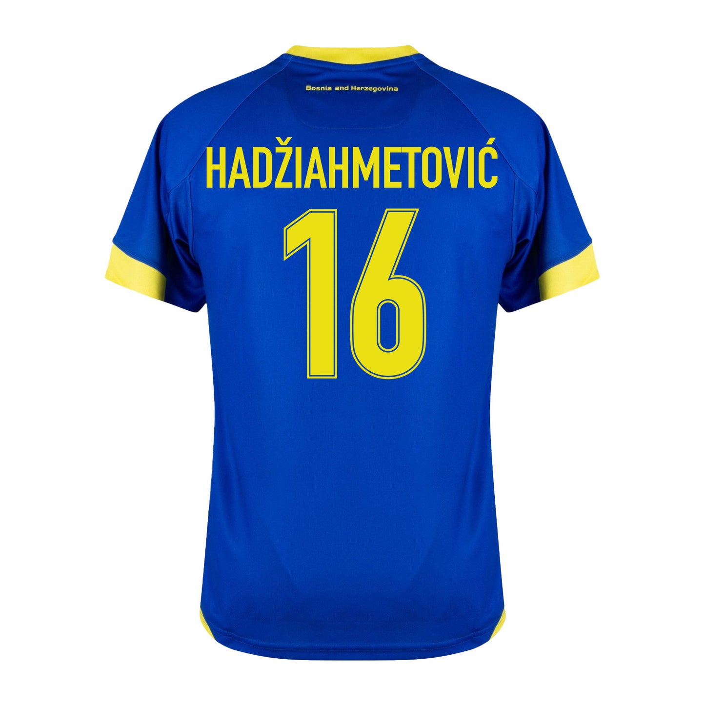Amir Hadžiahmetović 16 Bosnia and Herzegovina 2026 Home Jersey - Blue, Men
