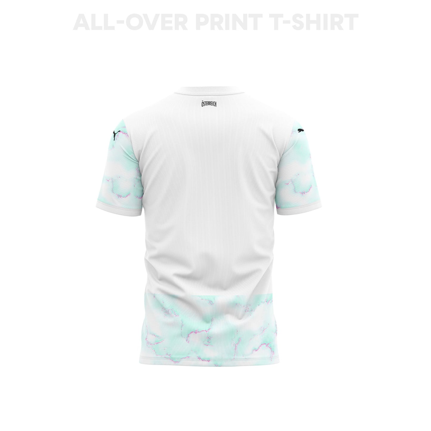 Austria 2026 Youth Away 3D T-shirt Fully Printed – White