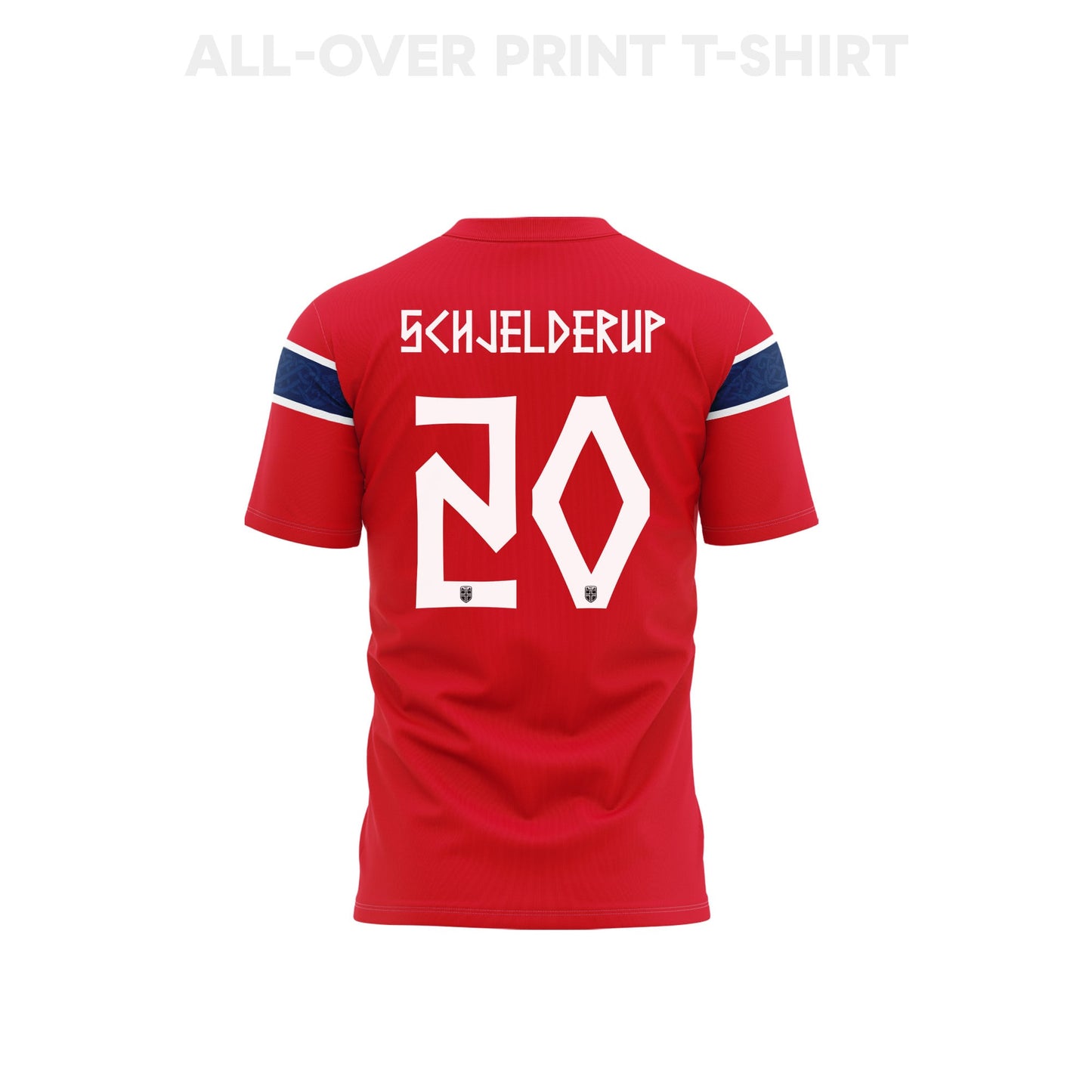 Andreas Schjelderup 20 Norway 2026 Home 3D T-Shirt Fully Printed – Unisex, Red