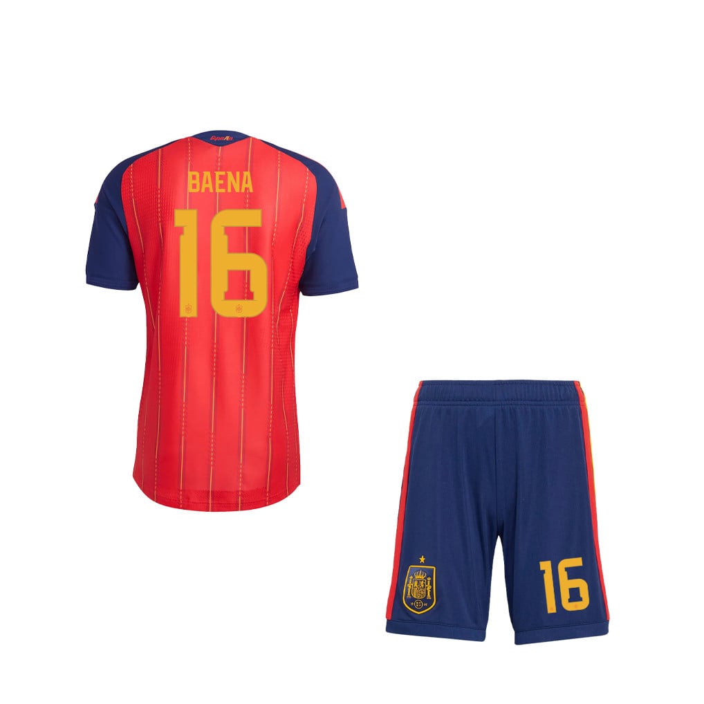 Alex Baena 16 Spain 2026 Home Men Jersey & Shorts Set – Red