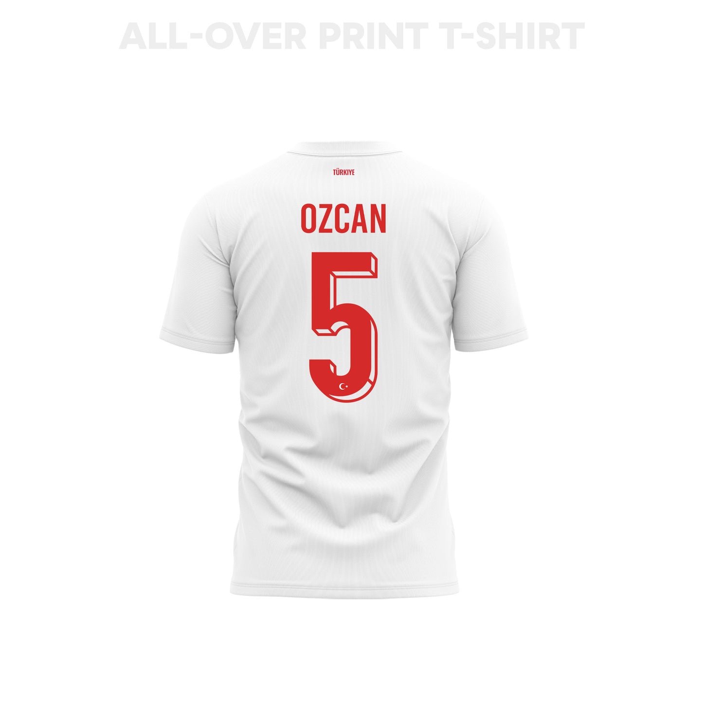 Salih Ozcan 5 Turkey 2026 Away 3D T-Shirt Fully Printed – Unisex, White